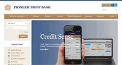 Desktop Screenshot of pioneertrustbank.com